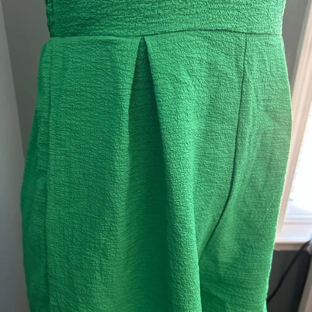 Green Strapless Tube Front Bow Short Romper Size 4 Small New! - Picture 4 of 7